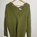 Vince . Overlap V-neck Tunic In Heather Botanica Long Sleeve Knit Top ( S ) Photo 2