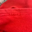 Good American  Red 3/4 Zip Short Sleeve Cropped Sweatshirt Size 0/XS Oversized Photo 12