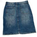 Gap  Womens Jean Skirt Distressed Straight Denim Knee Length Blue Size 6/28 Photo 1