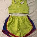 Nike  Neon Yellow Running Set Photo 0