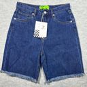 Victoria's Secret SR Vs. Sandrine Rose Women's Denim Shorts Frayed Hem Size 28 Los Angeles Made Photo 0