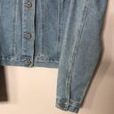 Boom Boom Jeans Embroiled denim jacket with pom poms button up fall winter size medium Photo 3