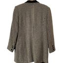 Houndstooth Vintage 90’s Oversized  Blazer With Velvet Collar Photo 2