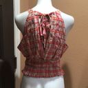 Pilcro  plaid sleeveless blouse nwt Photo 1