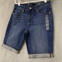 Gap Women's Mid-Rise  Denim 9in Bermuda Shorts Stretch Size 4/27 Photo 5