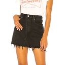 AGOLDE Distressed Denim Mini Skirt Photo 0