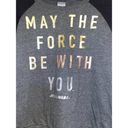 Star Wars Women's  May The Force Be With You Sweatshirt Rose Gold Silver Size XL Photo 4