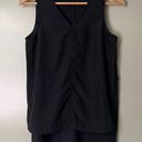 Ro & De EUC Anthropologie  Black Sleeveless Blouse Small Photo 0