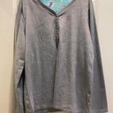 Croft & Barrow Long Sleeve Pajama Top Size XL Long Photo 0