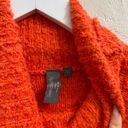 Sweaty Betty NEW  Orange Boucle Side Zip Turtleneck Sweater Photo 2