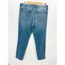 J.Jill  Blue Denim Boyfriend Straight Leg Ankle 5 Pockets Jeans Women's Size 10 Photo 1