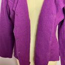 Charter Club Woman Felted Wool Ruffle Jacket- Purple 1X Photo 6