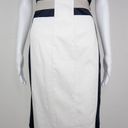 Joseph Ribkoff  black white sheath dress capped sleeves dress, 8 Photo 6