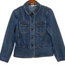 St. John’s Bay  vintage Y2K stretch peplum denim blazer jacket size M Photo 8