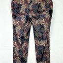 Soft Surroundings Dark Floral Ankle Length Pull On Pants Size 1X Artsy Photo 1