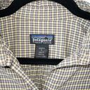 Patagonia Gray & Yellow Plaid Button Up Shirt Size Small Photo 2