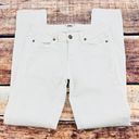 Paige  Jeans Women's Size 27 White Denim Stretch Mid Rise Skyline Skinny Photo 1