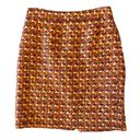 Kate Spade  Autumnal Chunky Tweed Woven Wool Pencil Mini Skirt Size 2 Photo 0