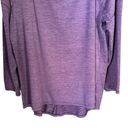 Apana  Womens Sz 2X Purple Long Sleeve Stretch Strappy Back Yoga Gym Top Shirt Photo 2