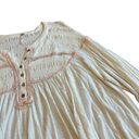 Free People  Mara Mae Top Shirt Blouse Flowy Embroidered Boho Size Small Women's Photo 2