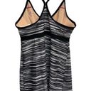 Athleta  Shorebreak Tank Top Black Space Dye Athleisure Swim Workout Medium Tall Photo 1