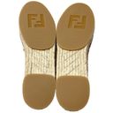 Fendi  Striped Glitter Accent Espadrilles EU 39 US 9 Pink Black Knit Flat Shoes Photo 7