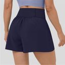 Halara  Breezeful Diamond Blue High Rise Flowy Split Quick Dry Dance Shorts Small Photo 1