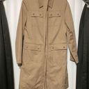 Gallery  tan button, belted raincoat type coat Photo 0