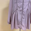 Ro & De 5/$20  Mauve Pink Long Bishop Sleeve Embroidered Inset Blouse Top Size XS Photo 5