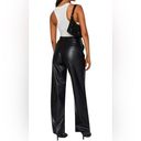 Amazon  - High Waisted Straight Leg Faux Leather Pants, Black, Size S, NWT Photo 2