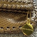 Big Buddha  Metallic Bronze Whipstitch Fold-over Clutch Crossbody Bag Photo 5