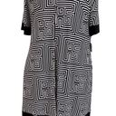 Tiana B NWT Modern Geometric Greek Style Pattern Swing Dress 22W Photo 2