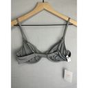 ANDIE  Swim The Sicily Top Silver Metallic Underwire Size Small Photo 4