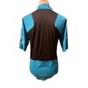 Pearl Izumi  Womens Atheletic Tops Full Zip Half  Sleeve Turquoise Medium-BNWOT Photo 2