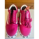 Vans  Old Skool Stacked Logo Platform Shoes Pink White Sz 6 Womans NWT Photo 5