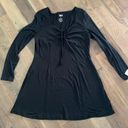 SO  Goods For Life Black Fit & Flare Long Sleeve Dress Size XL Photo 2