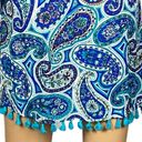 Trina Turk  “Provence” blue/teal/white paisley dress/Swim cover-up. Small. EUC Photo 10