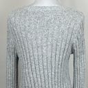 American Eagle  Gray & White Ribbed Sweater Dress NWOT Photo 4