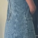 Aeropostale Denim Back-Zip Dress With Pockets Photo 3