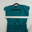 DKNY  Teal Pleated Sleeveless Midi Dress Photo 4