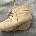 Charlotte Russe gray lace up wedges  Photo 0