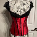 Frederick's of Hollywood Vintage y2k Lace Corset Steampunk Victorian Gothic Satin  Photo 0