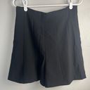 ZARA NWT  Black high waisted pleated shorts with side zipper size XL Photo 5