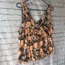 Torrid  Size 0 Floral V-Neck Tank Blouse Photo 2