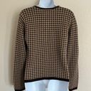 Herman Geist  Houndstooth Button Front Cardigan Sweater Long Sleeve Women’s Small Photo 7