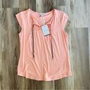 Tommy Hilfiger ‘s womens xs cap sleeve peach Blouse Photo 0