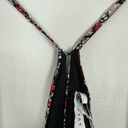 Lush Clothing NWT Lush Black Red Multi Floral Mini Halter Dress Medium Photo 6