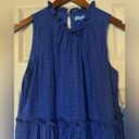 Draper James NWT  RSVP Blue Cotton Textured Dress size XS Photo 4