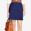 Ralph Lauren LAUREN  Navy Blue A-Line Skirt, 4P Photo 4