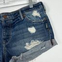 Silver Jeans NWT  Breccan Mid Rise Shorts Indigo Distressed Size 29 NEW T1743 Photo 3